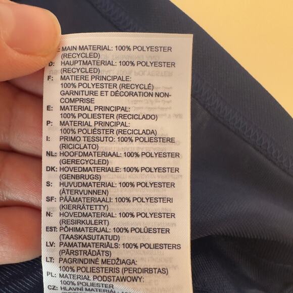 NWT Adidas Condivo 21 Track Jacket Size S Navy Blue White Primeblue 3 Stripe - Picture 10 of 10